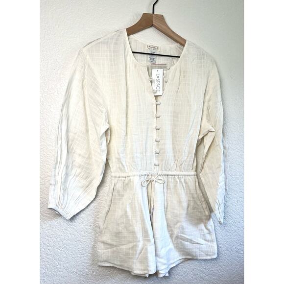 Revolve L*Space - Gianna Romper - Cream - Size Small - NWT - Picture 1 of 4